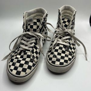 Checkered High Top Vans